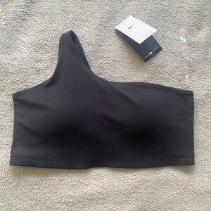 Nike Black one shoulder Sports bra